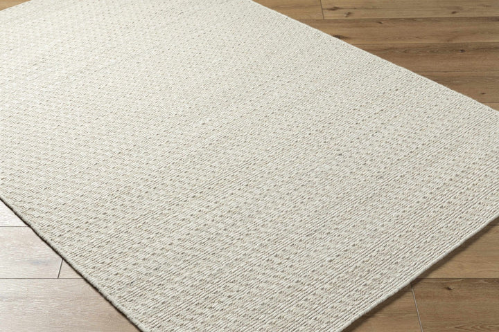 Tevah Contemporary Style Ivory Wool Rug - The Rug Decor