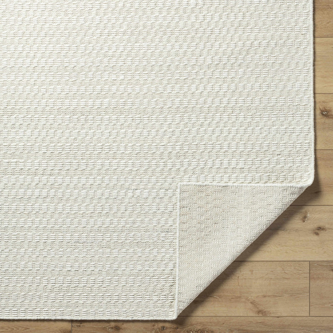 Tevah Contemporary Style Ivory Wool Rug - The Rug Decor