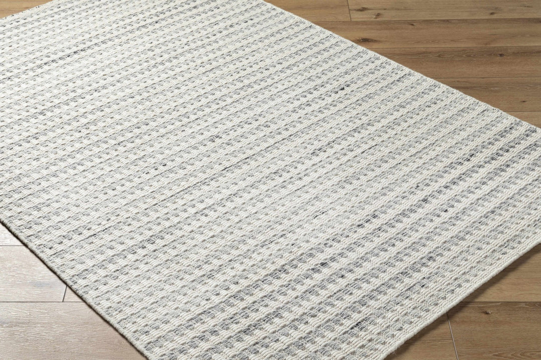 Tevah Contemporary White And Gray Area Rug - The Rug Decor