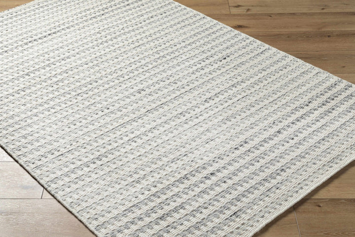 Tevah Contemporary White And Gray Area Rug - The Rug Decor