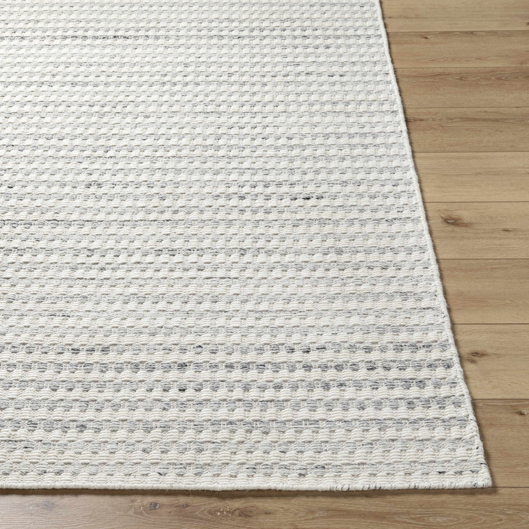 Tevah Contemporary White And Gray Area Rug - The Rug Decor