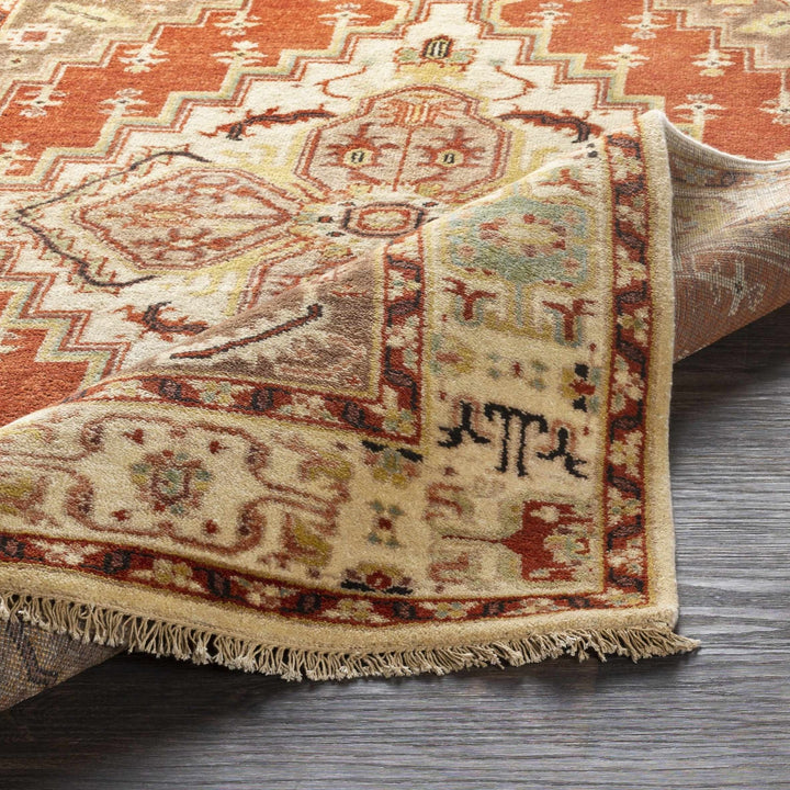 Texico Traditional Style Brown And Rust Hand Knotted Area Rug - The Rug Decor