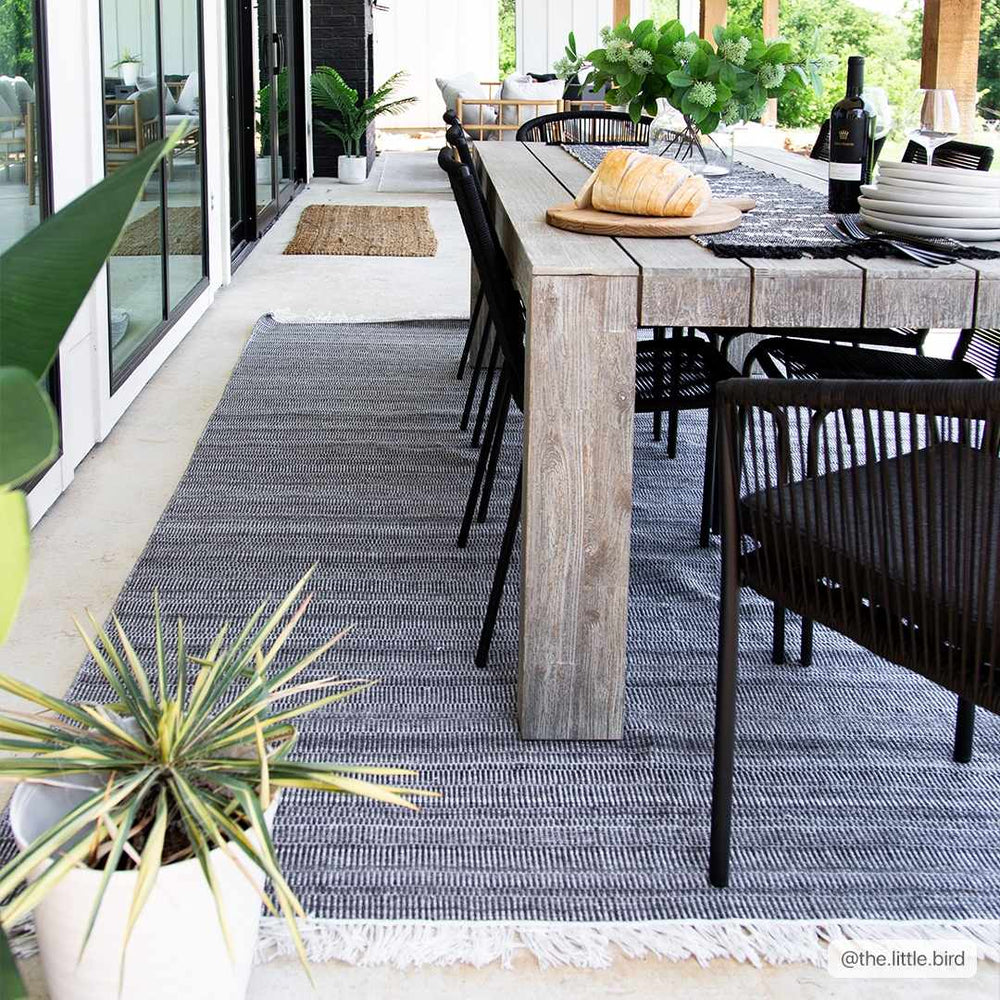 Thabazimbi Contemporary Abstract Charcoal And Gray Area Rug - The Rug Decor