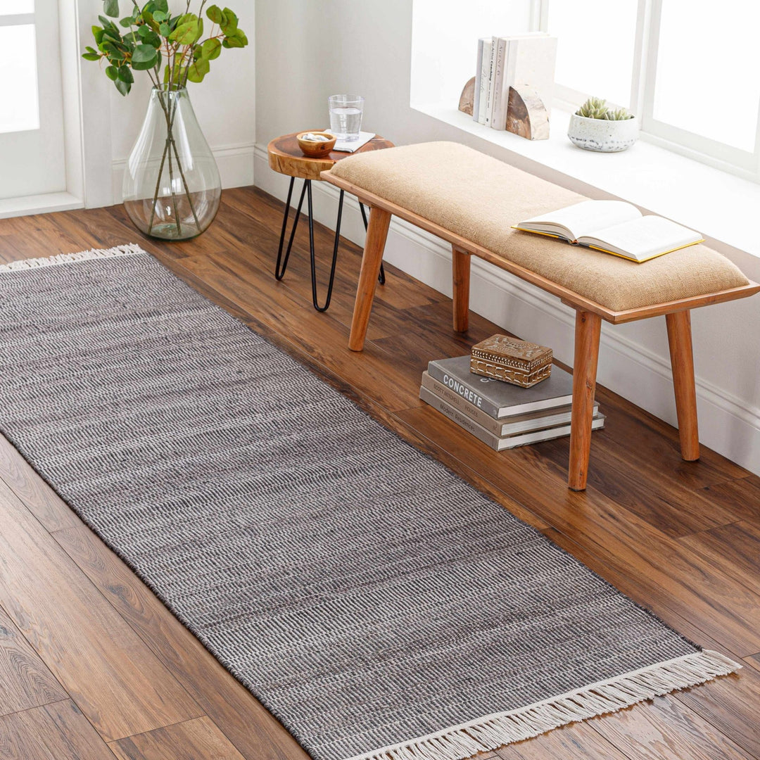 Thabazimbi Contemporary Abstract Charcoal And Gray Area Rug - The Rug Decor