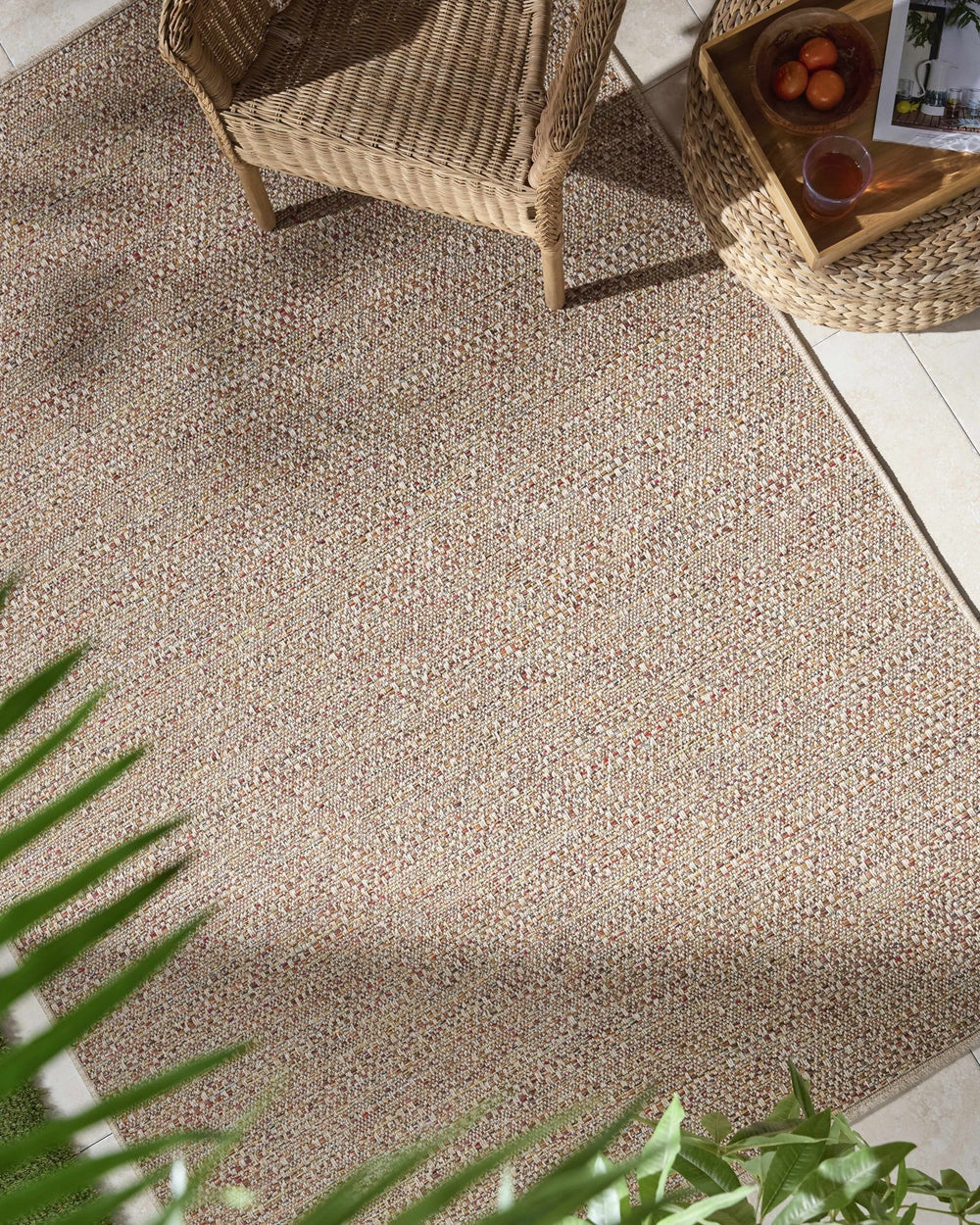 Thanh Beige Contemporary Style Outdoor Rug - The Rug Decor