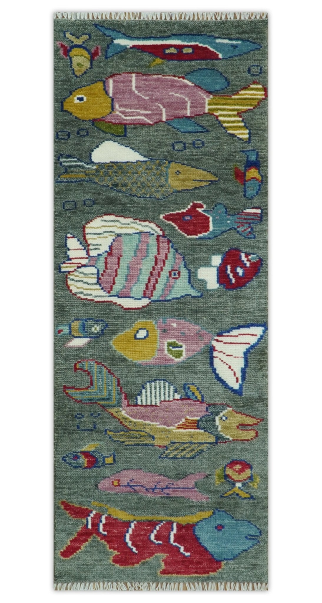 希少 MICHIGAN RUG CO 魚 総柄 S/M 希少 MICHIGAN RUG CO 魚 総柄 S/M the-sea-life-vibrant-colorful-