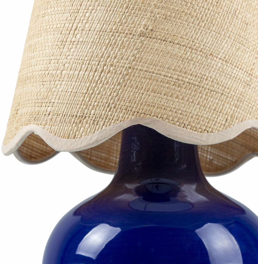 Theisseil Modern Blue Ceramic Table Lamp - The Rug Decor