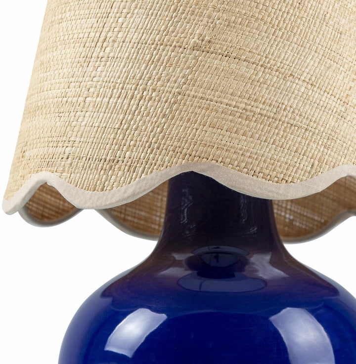 Theisseil Modern Blue Ceramic Table Lamp - The Rug Decor