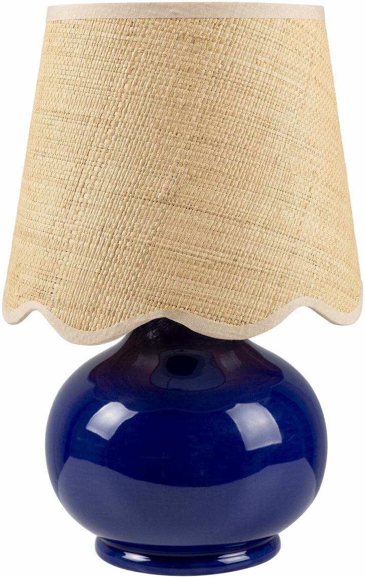 Theisseil Modern Blue Ceramic Table Lamp - The Rug Decor