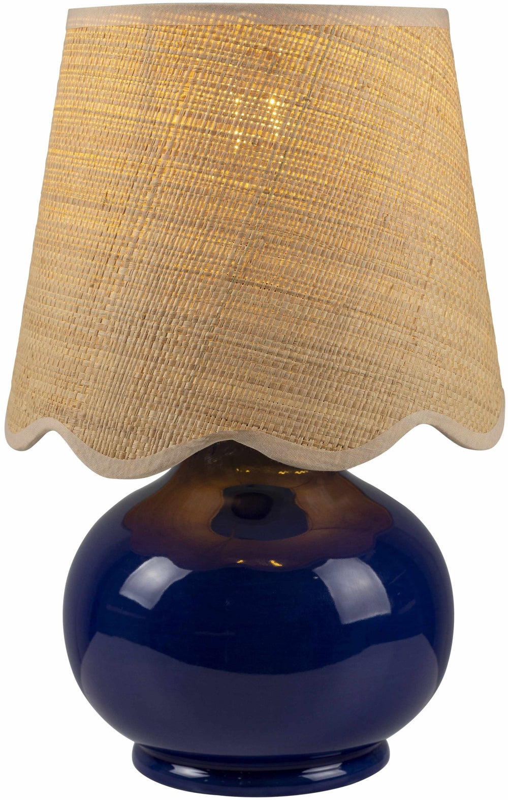 Theisseil Modern Blue Ceramic Table Lamp - The Rug Decor