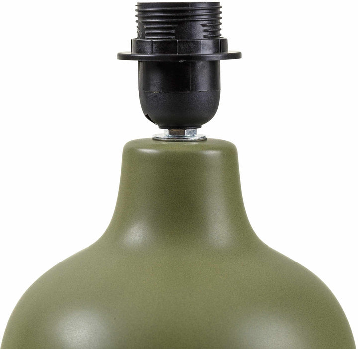 Theisseil Modern Green And Beige Ceramic Table Lamp - The Rug Decor