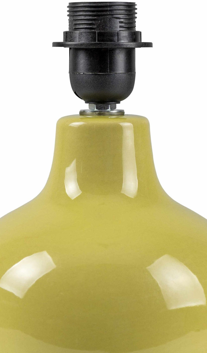 Theisseil Modern Olive Green Ceramic Table Lamp - The Rug Decor