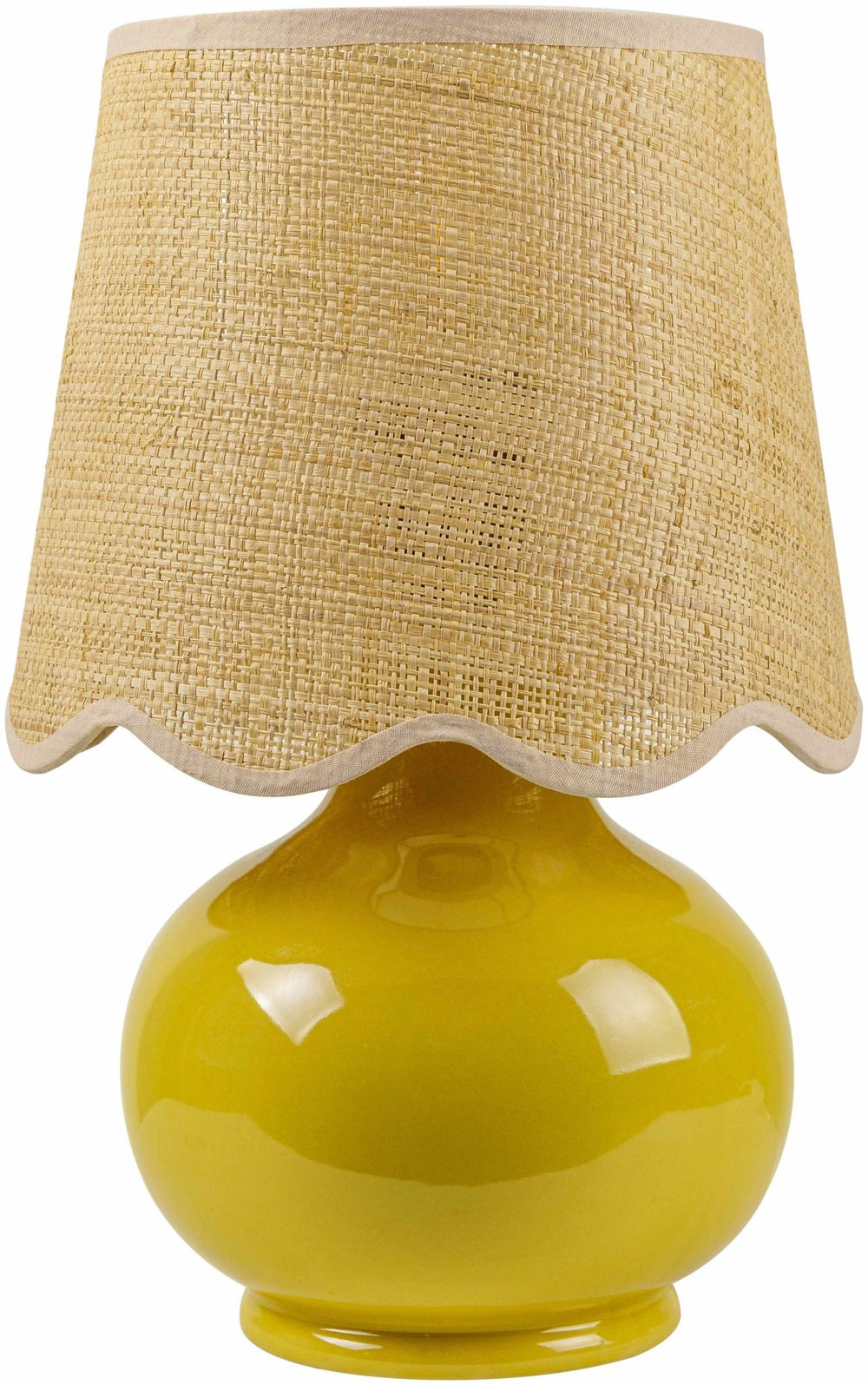 Theisseil Modern Yellow Ceramic Table Lamp - The Rug Decor