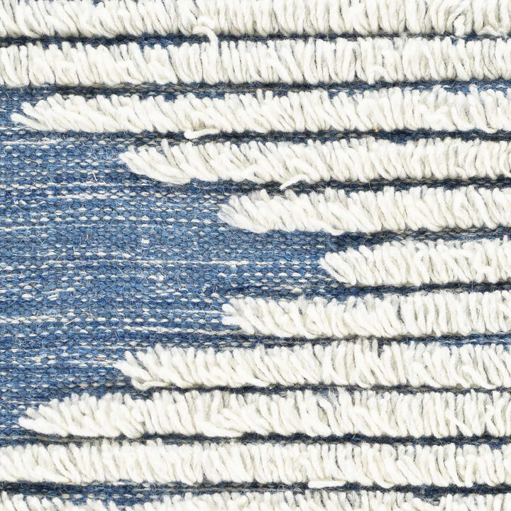 Thika Modern Blue and Ivory Area Rug - The Rug Decor