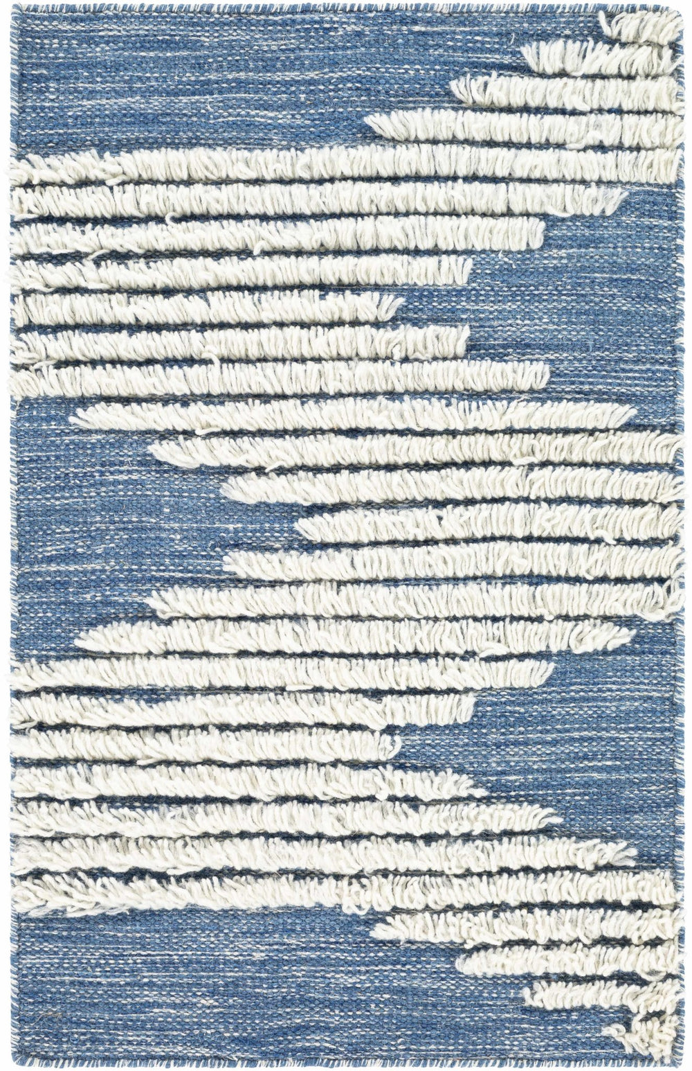 Thika Modern Blue and Ivory Area Rug - The Rug Decor