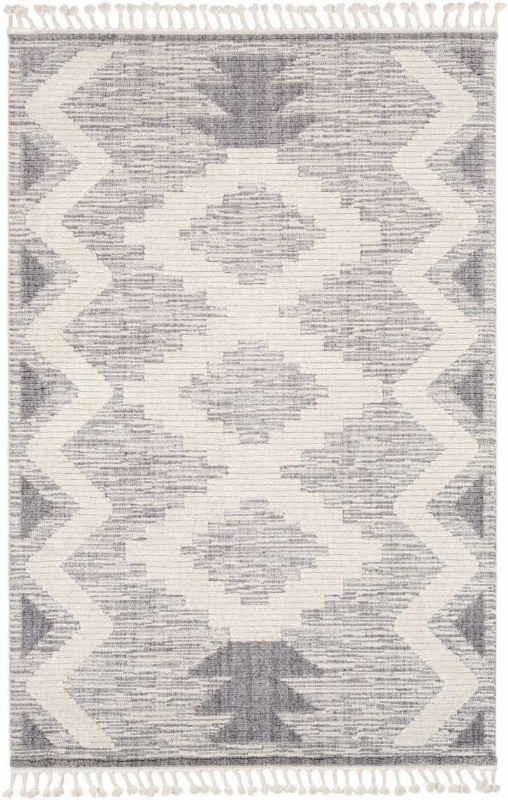 Thornburg Modern Geometrical Ivory And Gray Area Rug - The Rug Decor