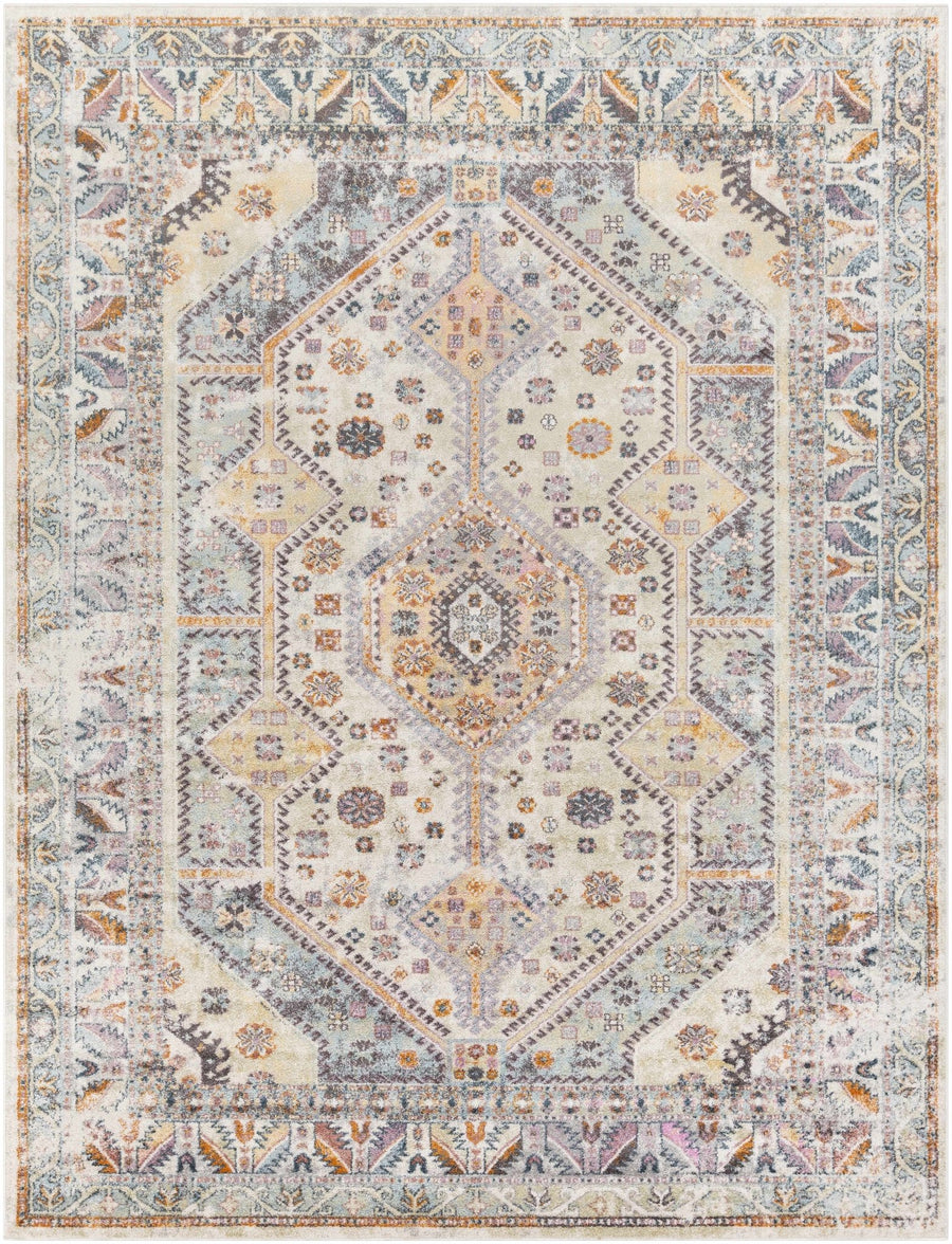 Thornley Traditional Style Beige And Blue Area Rug - The Rug Decor