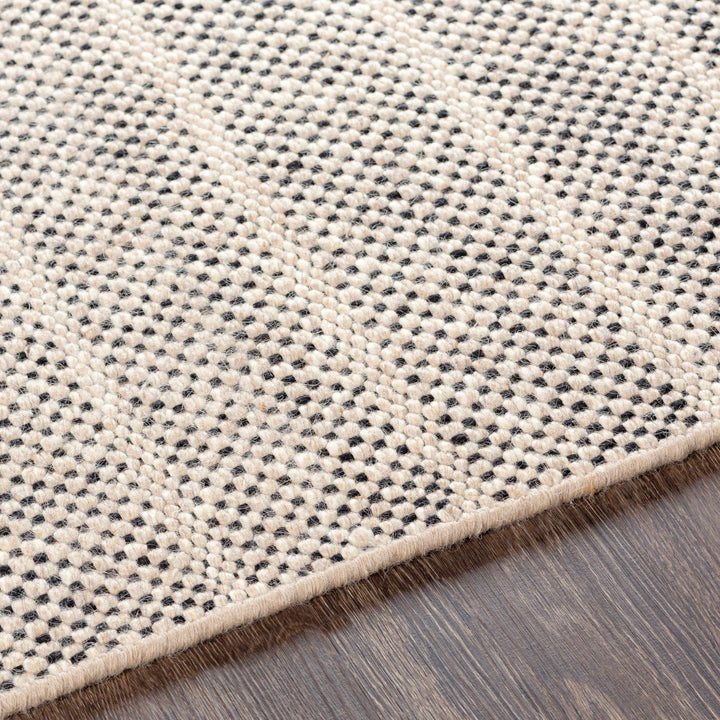 Thorold Ivory And Black Modern Style Hand Woven Area Rug - The Rug Decor