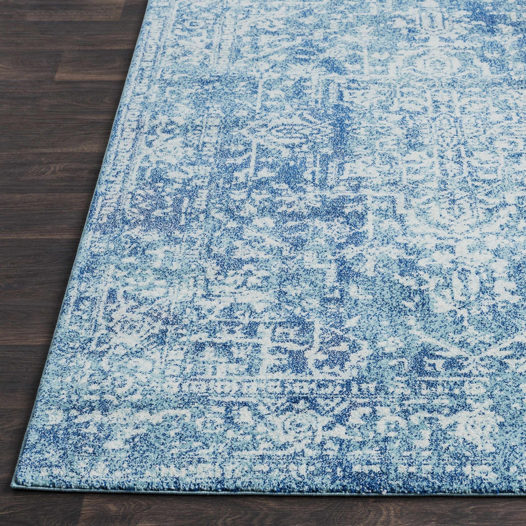 Thousandsticks Traditional Transitional Blue And Navy Area Rug - The Rug Decor