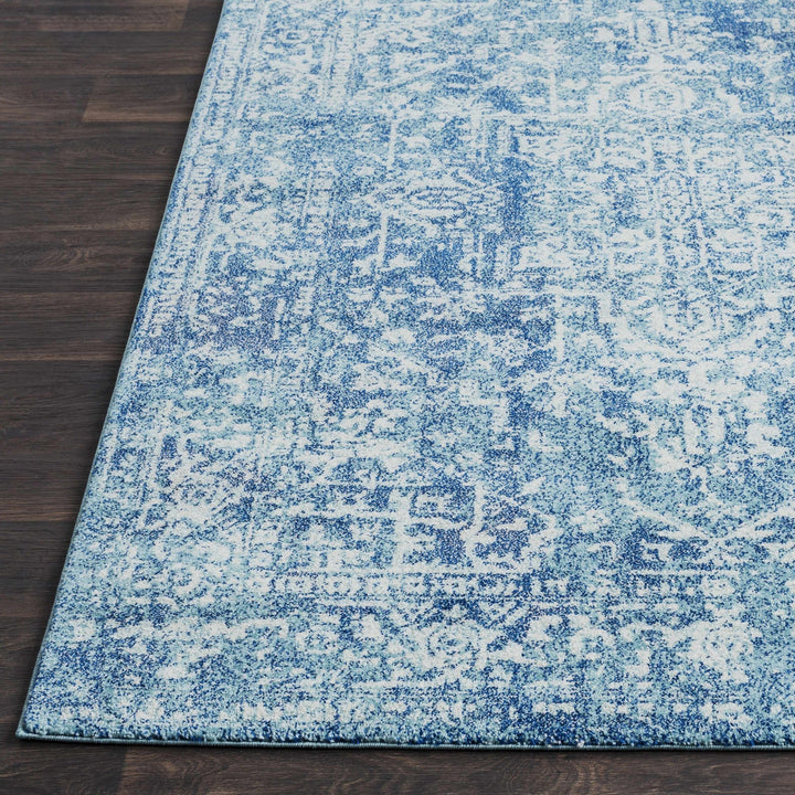 Thousandsticks Traditional Transitional Blue And Navy Area Rug - The Rug Decor