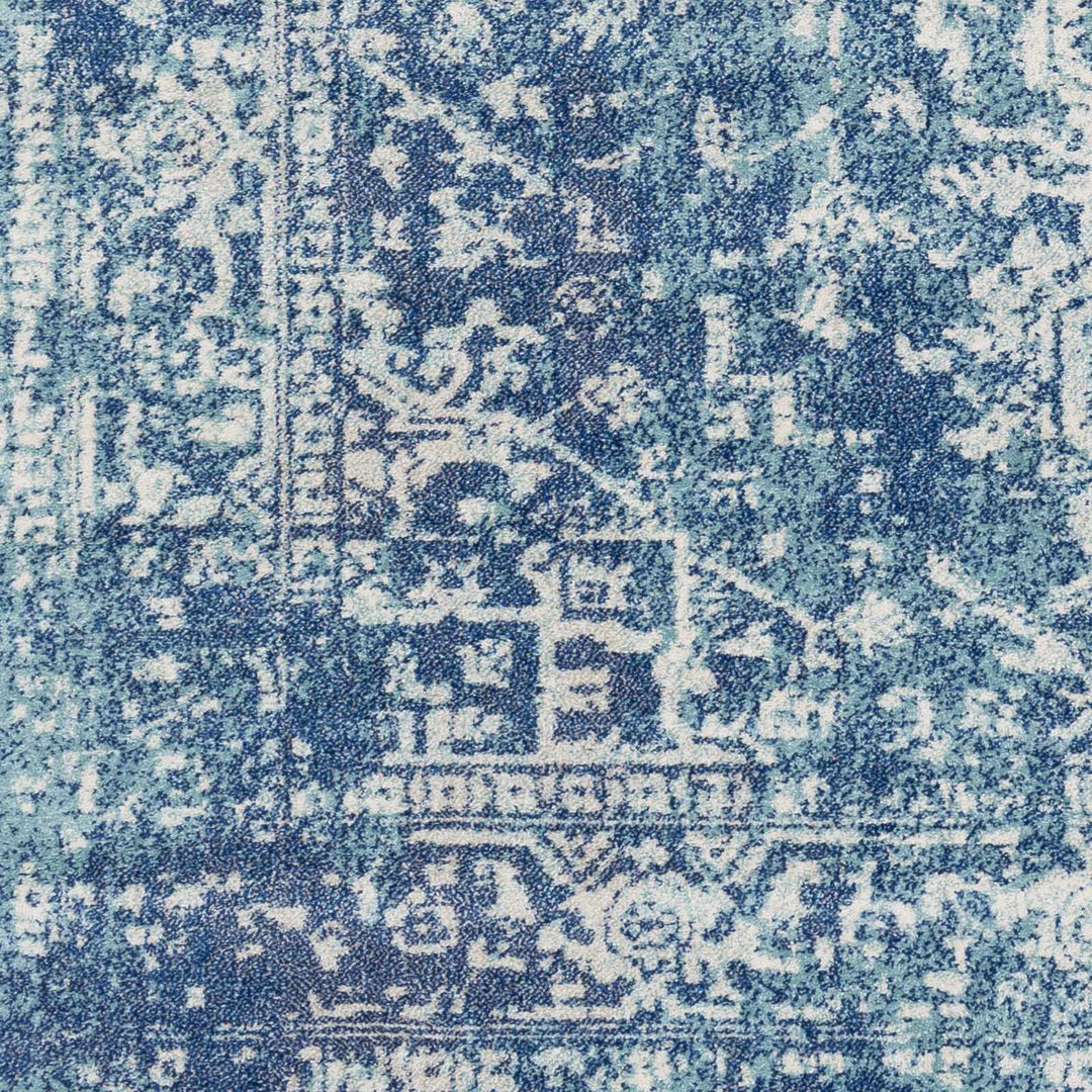 Thousandsticks Traditional Transitional Blue And Navy Area Rug - The Rug Decor