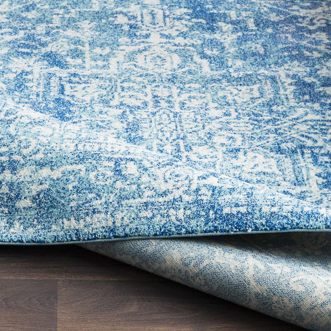 Thousandsticks Traditional Transitional Blue And Navy Area Rug - The Rug Decor