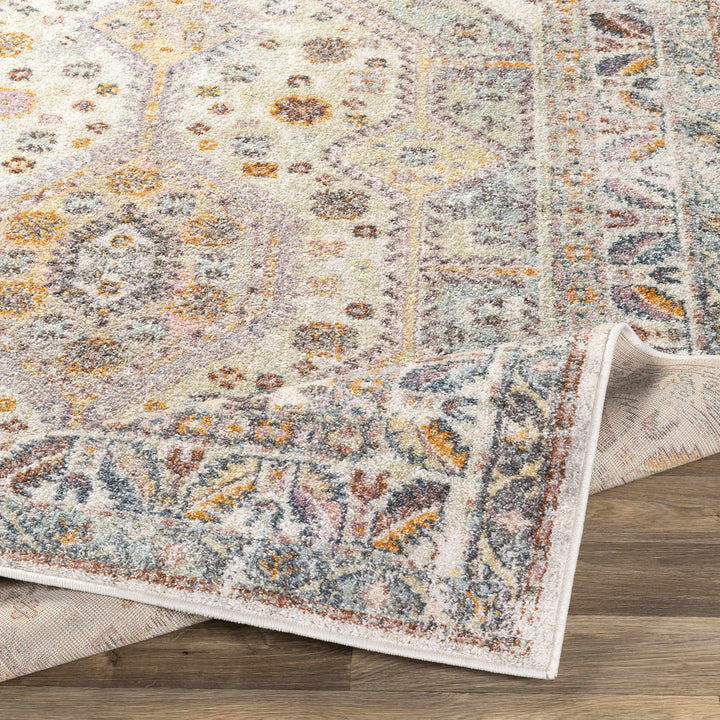 Thornley Traditional Style Beige And Blue Area Rug