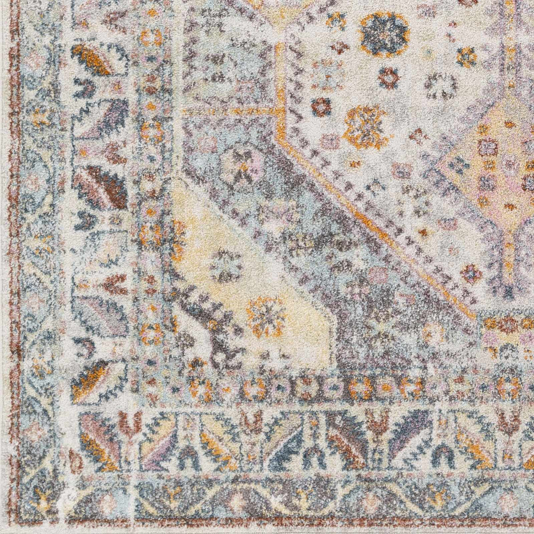 Thornley Traditional Style Beige And Blue Area Rug