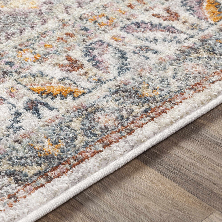Thornley Traditional Style Beige And Blue Area Rug