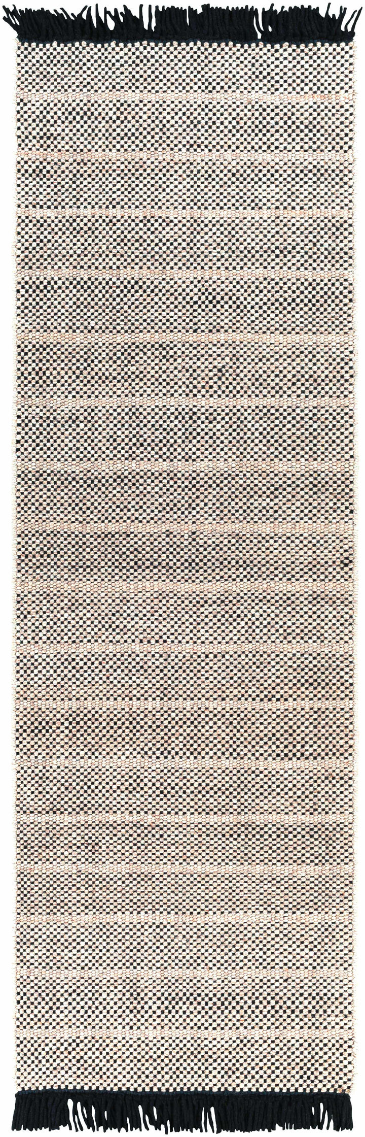 Thorold Ivory And Black Modern Style Hand Woven Area Rug