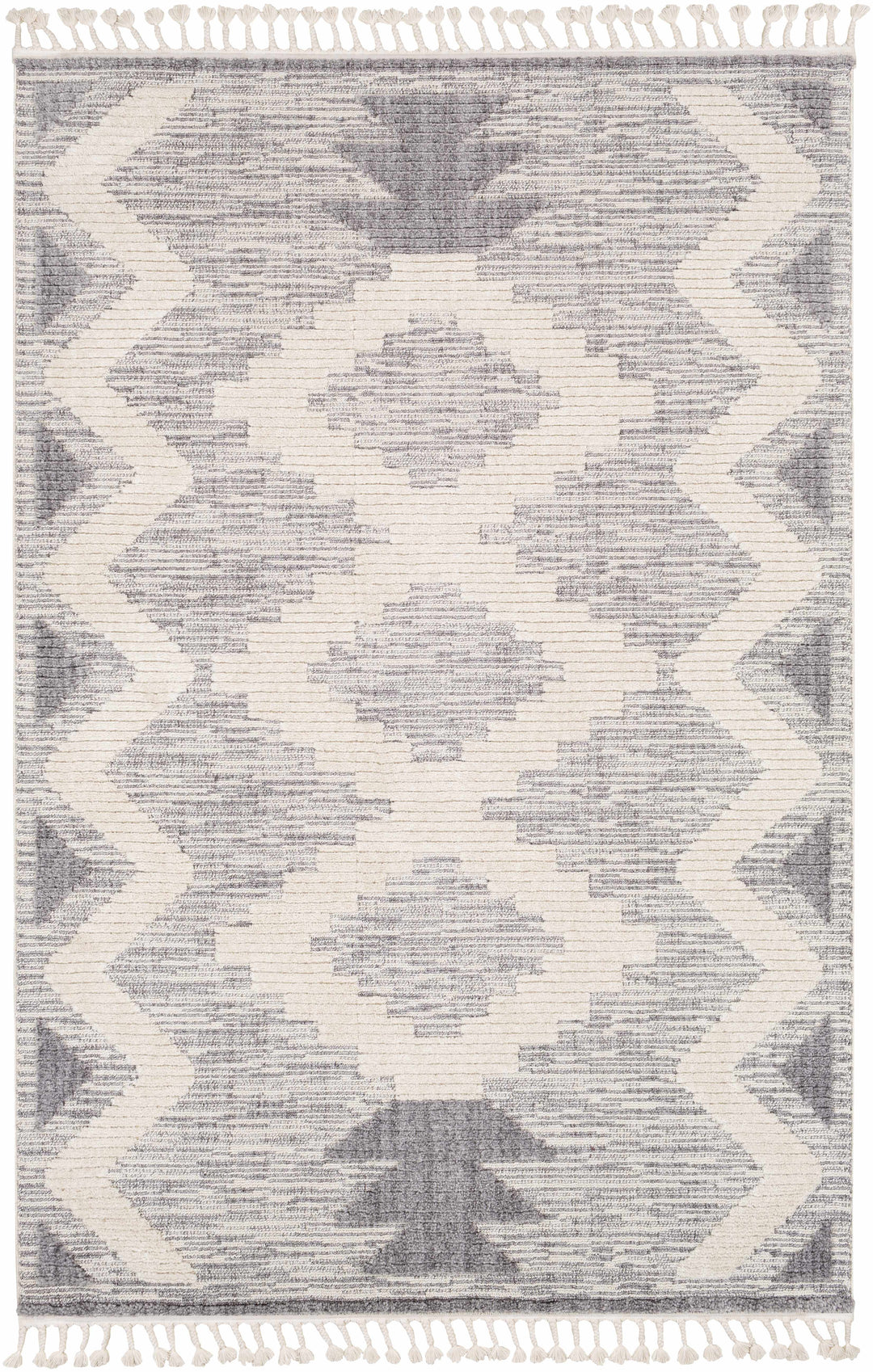 Thornburg Modern Geometrical Ivory And Gray Area Rug