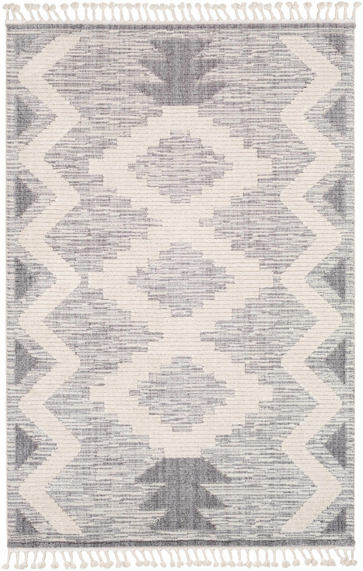 Thornburg Modern Geometrical Ivory And Gray Area Rug