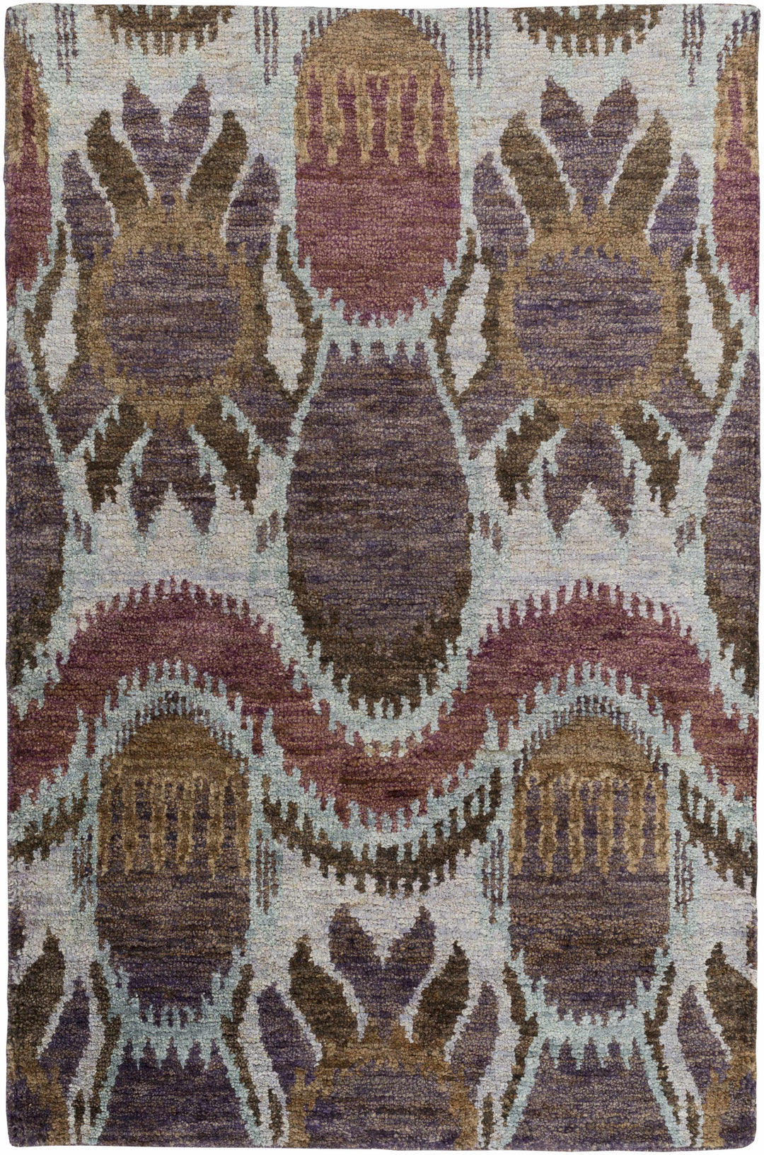 Thornville Brown Modern Style Hand Knotted Jute Area Rug