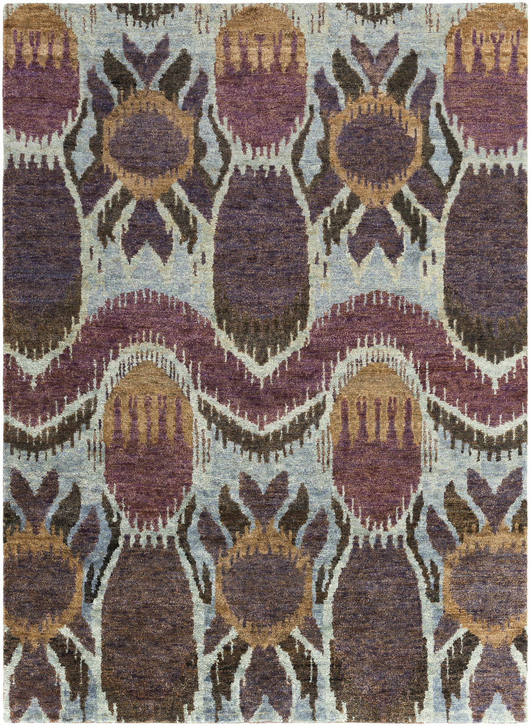 Thornville Brown Modern Style Hand Knotted Jute Area Rug