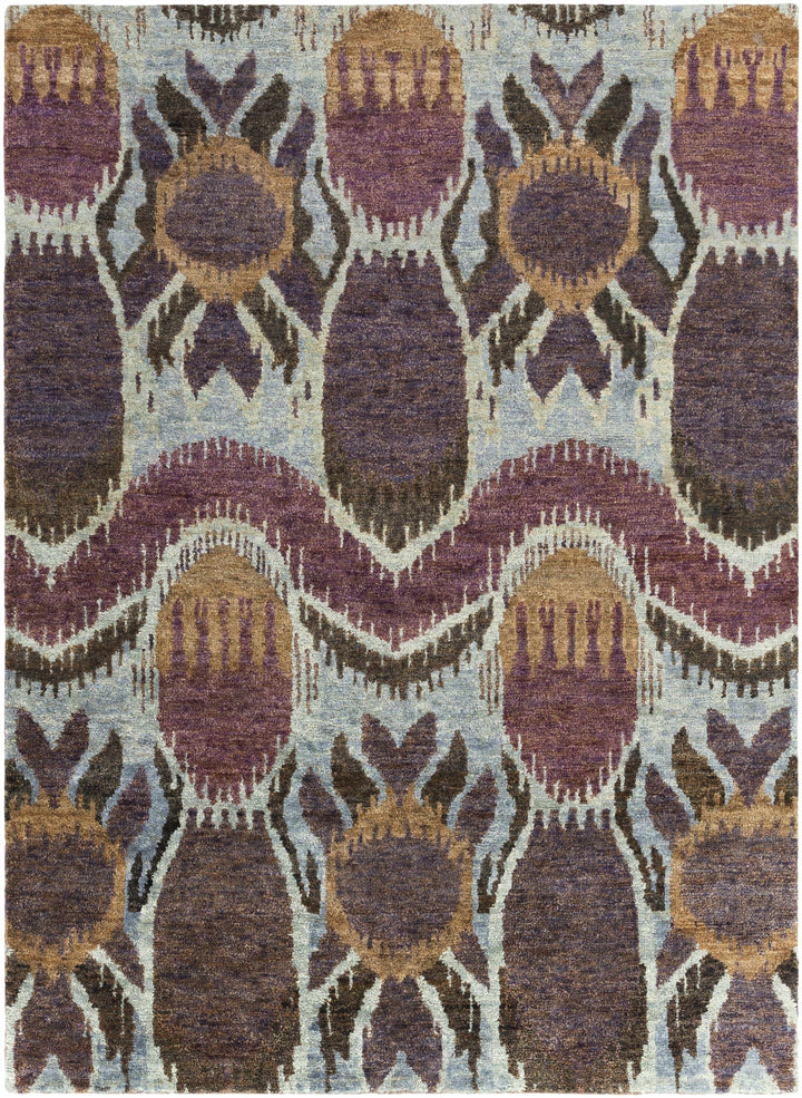 Thornville Brown Modern Style Hand Knotted Jute Area Rug