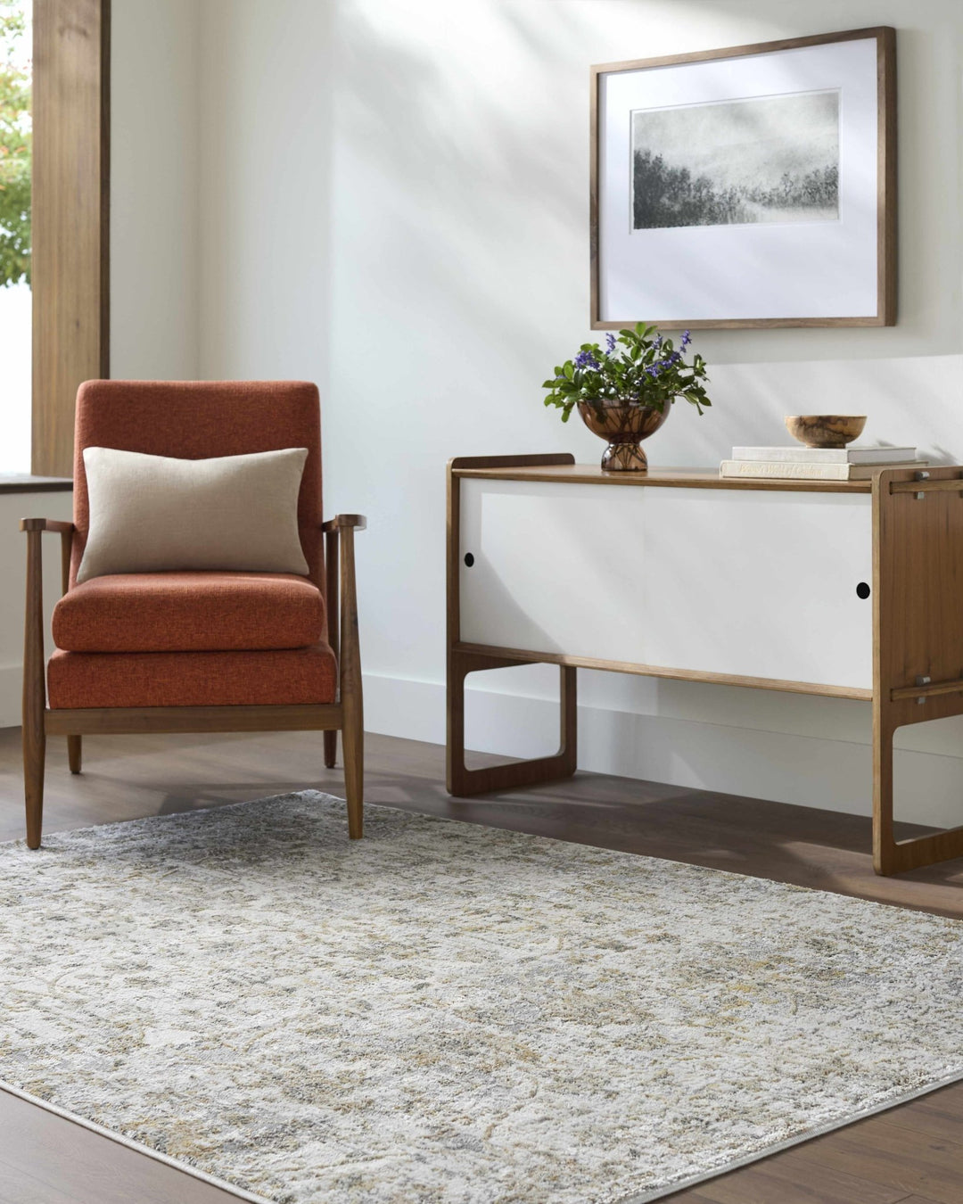 Tiago Modern Abstract Design Ivory And Beige Area Rug - The Rug Decor