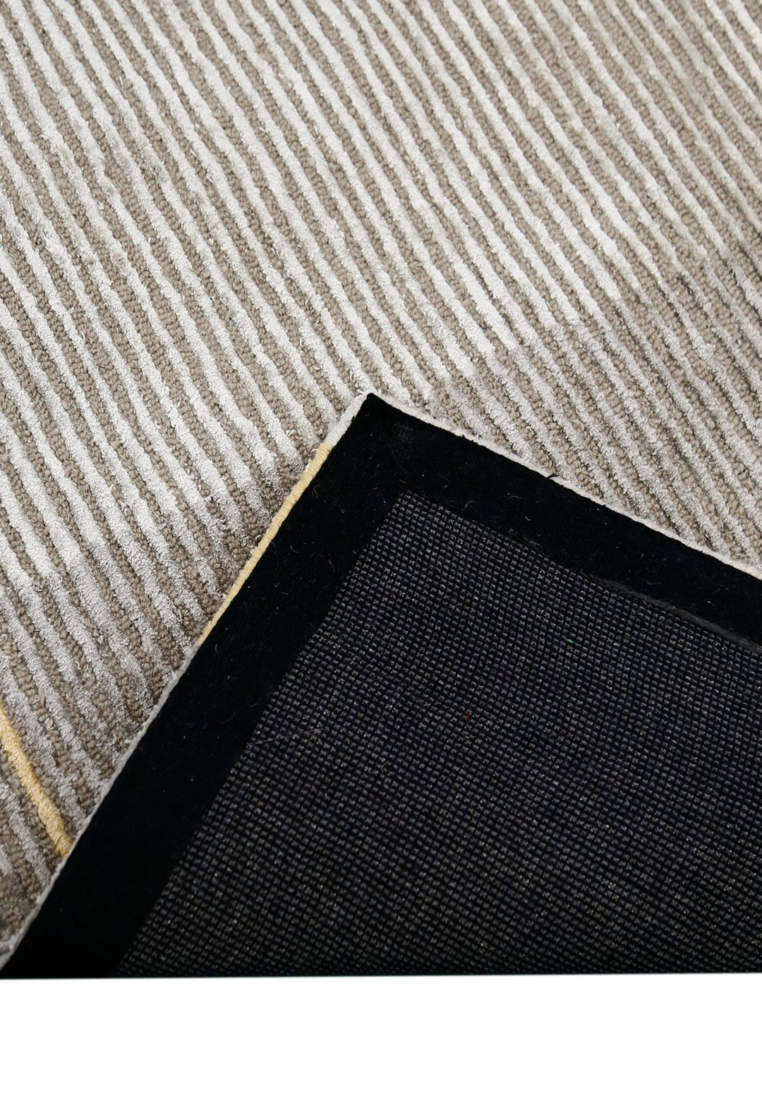 Ticktack Modern Ripple Gray Hand Tufted Wool Area Rug - The Rug Decor