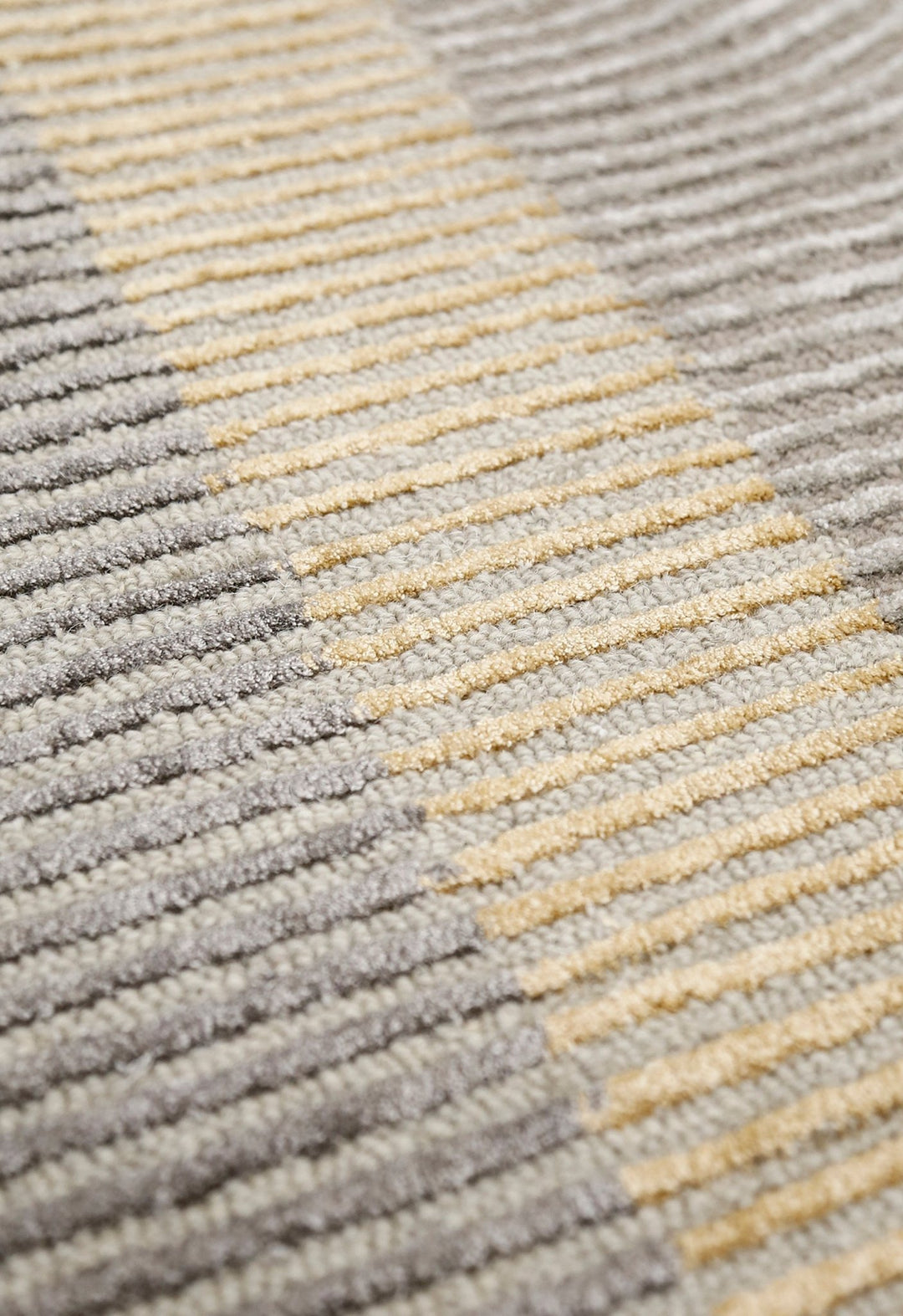 Ticktack Modern Ripple Gray Hand Tufted Wool Area Rug - The Rug Decor