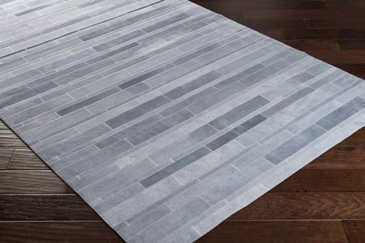 Tieri Contemporary Abstract Gray And Charcoal Area Rug - The Rug Decor