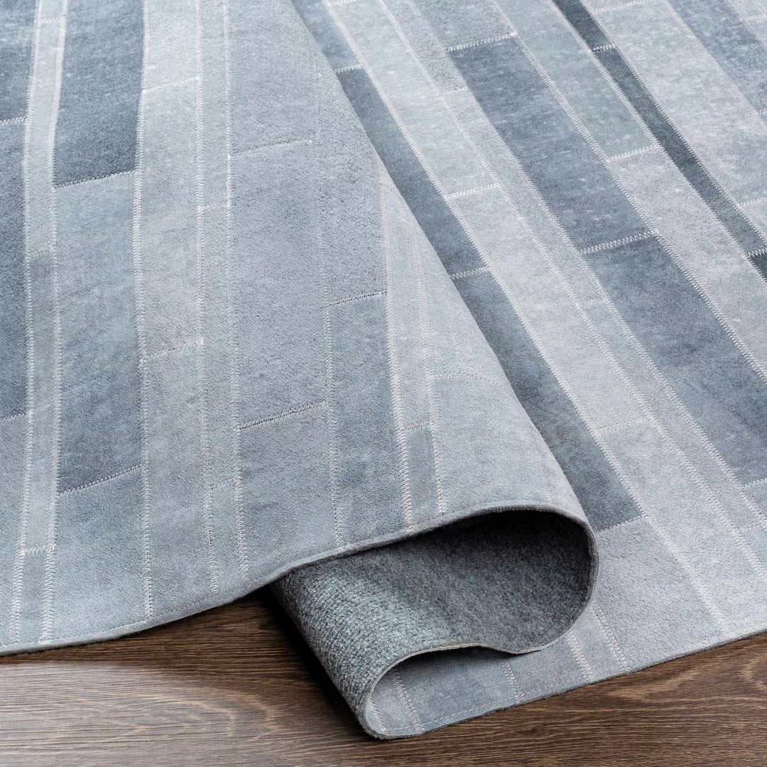 Tieri Contemporary Abstract Gray And Charcoal Area Rug - The Rug Decor