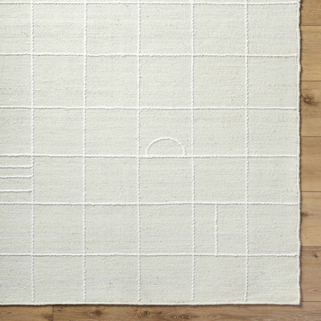 Tieve Modern Geometrical Design White Area Rug - The Rug Decor