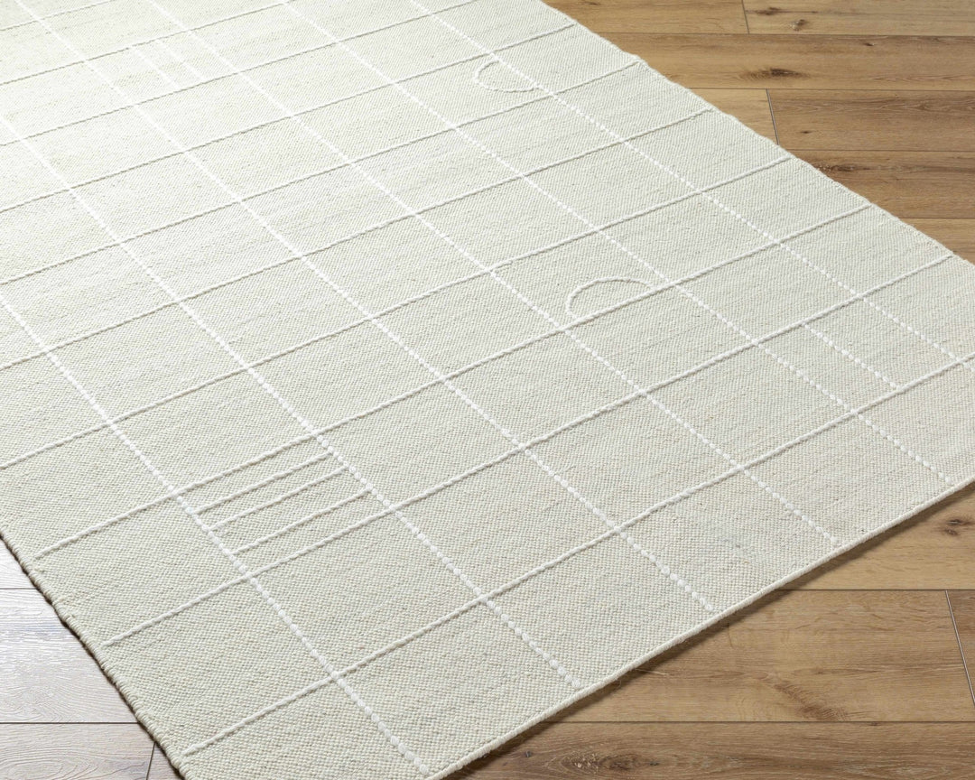 Tieve Modern Geometrical Design White Area Rug - The Rug Decor