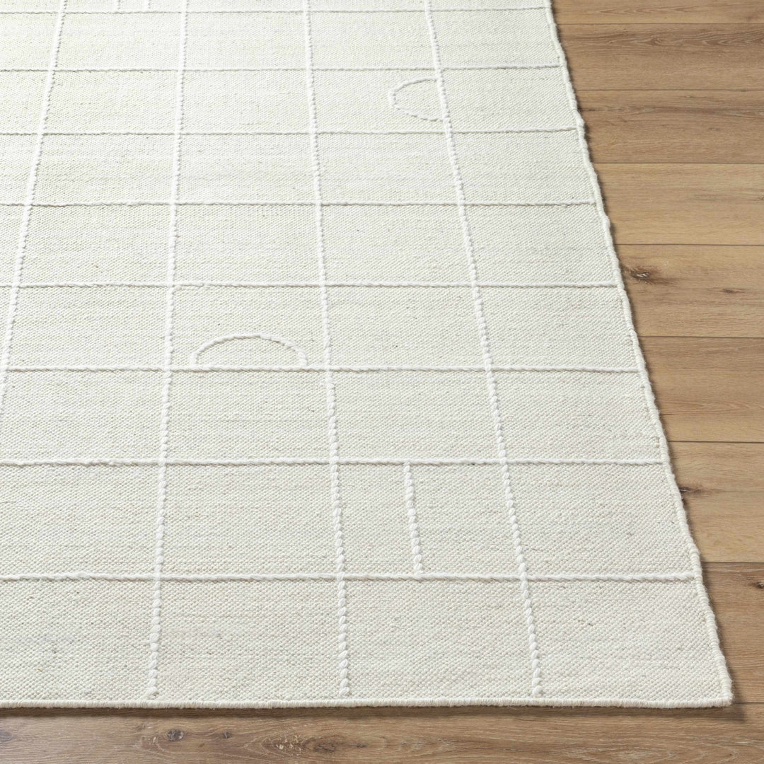 Tieve Modern Geometrical Design White Area Rug - The Rug Decor