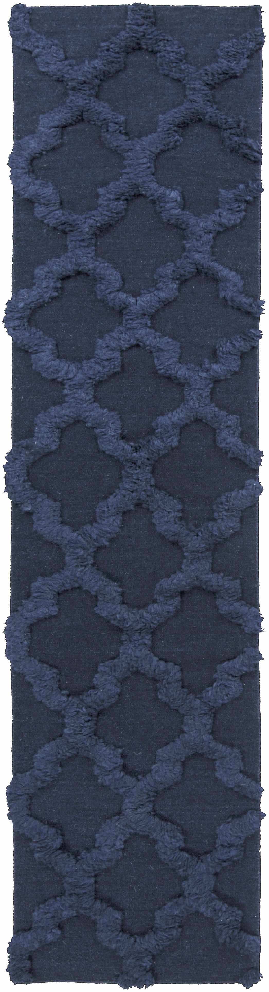 Tigerville Modern Geometrical Design Blue Hand Woven Area Rug