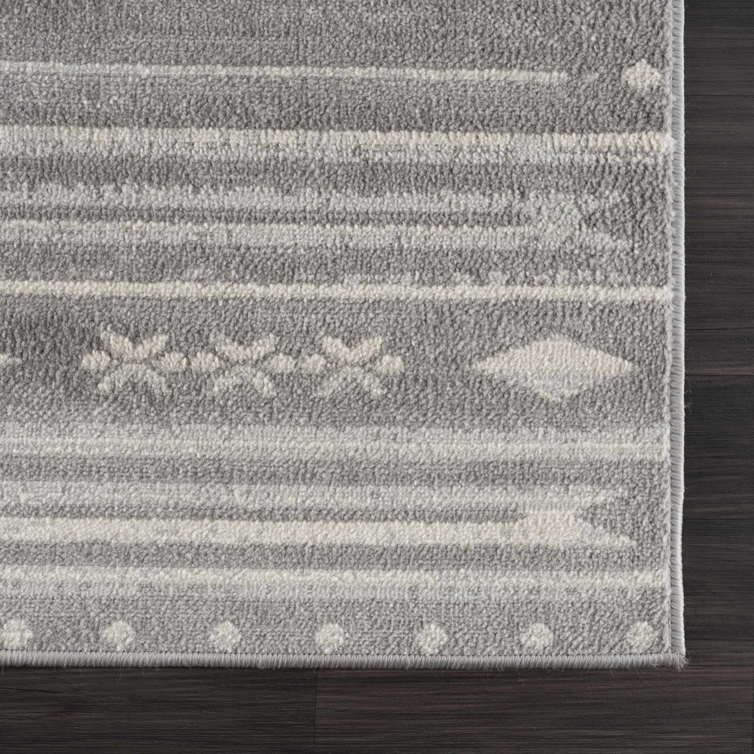 Tigri Aztec Modern Style Ivory & Gray Area Rug - The Rug Decor