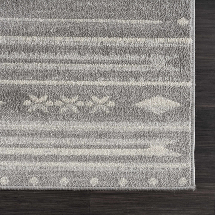 Tigri Aztec Modern Style Ivory & Gray Area Rug - The Rug Decor