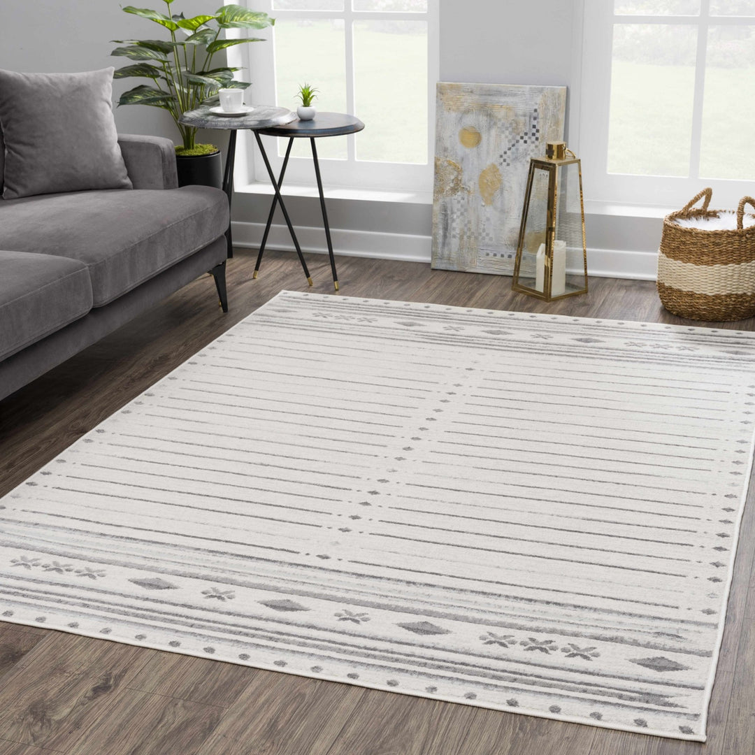 Tigri Contemporary Gray And Charcoal Area Rug - The Rug Decor