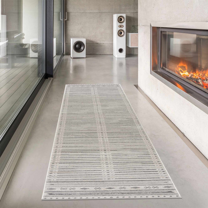 Tigri Contemporary Gray And Charcoal Area Rug - The Rug Decor