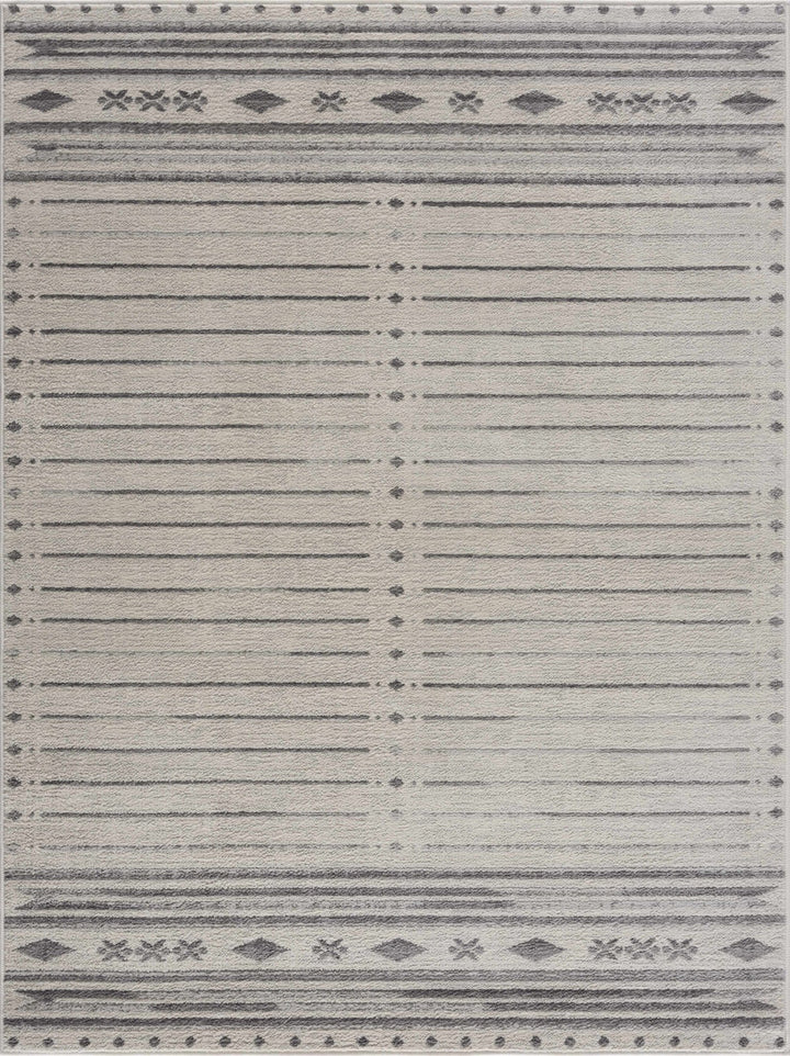 Tigri Contemporary Gray And Charcoal Area Rug - The Rug Decor