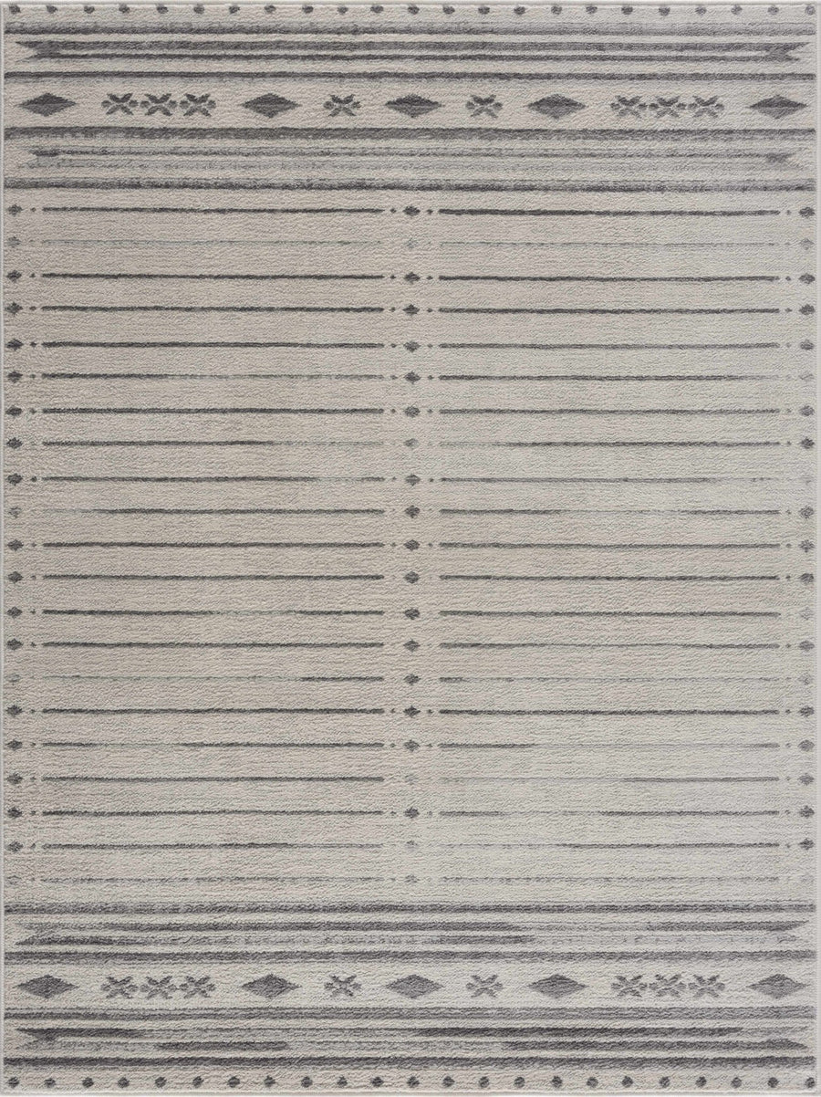 Tigri Contemporary Gray And Charcoal Area Rug - The Rug Decor